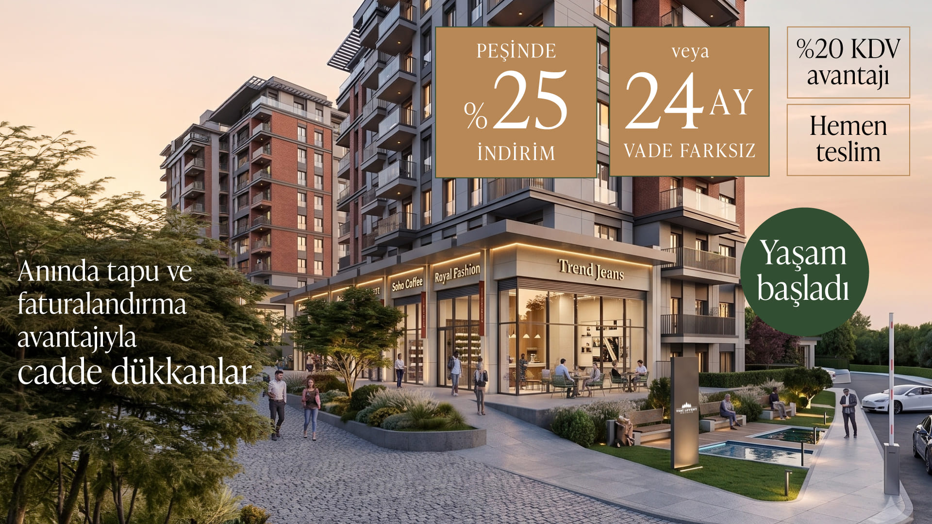 Yeni Levent Modern'de, doğanın kalbinde yükselen ayrıcalıklı yaşam alanları sizi bekliyor.