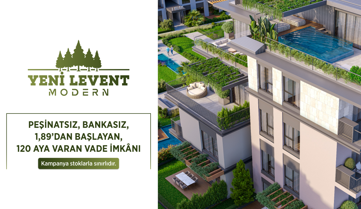 Yeni Levent Modern’de, doğanın kalbinde yükselen ayrıcalıklı yaşam alanları sizi bekliyor.